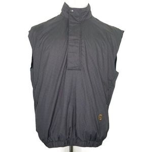Dryjoys By Fj Footjoy Houndstooth 1/2 Zip Vest